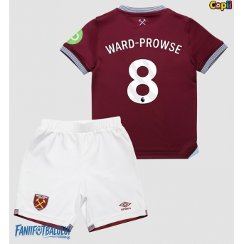 West Ham United James Ward-Prowse #8 Echipament de Fotbal Replică 2025-26 Copii Acasa (+ Șorturi)